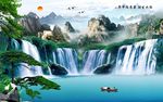 山水背景墙