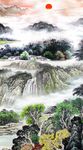 国画山水玄关