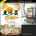 土鸡蛋宣传海报设计