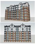 多层模型建筑草图大师SU模型
