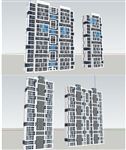现代中式建筑草图大师SU模型