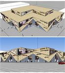综合商场建筑草图大师SU模型