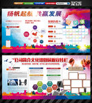 企业展板学习板报照片墙宣传栏