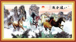 骏马图