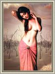 美女油画