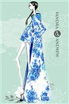 时装少女插画