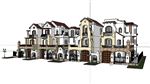 西班牙风格建筑SU模型