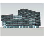 校园办公楼建筑草图大师SU模型