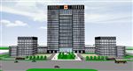 高层办公楼建筑草图大师SU模型