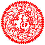 鱼团福字