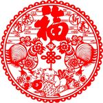 窗花福字