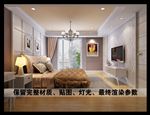现代卧室背景墙效果图