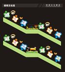 十二生肖校园幼儿园楼梯文化墙