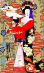 日本艺伎图分层