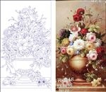 欧式 百花 花瓶