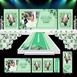 清新婚礼背景  婚庆