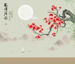 中式复古壁画