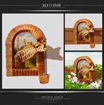 长颈鹿3d立体画