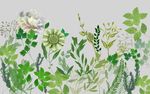 手绘热带植物装饰画