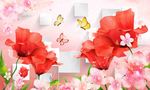花卉3D背景墙