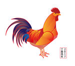 手绘十二生肖之鸡