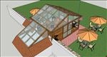 现代阳光房建筑草图大师SU模型