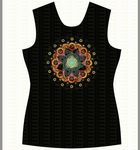 罗圈抽象花纹女装印花设计