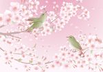 卡通花鸟底纹