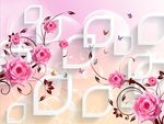 梦幻玫瑰花朵