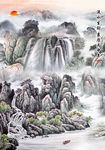 水墨山水画