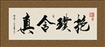 抱璞含真 书法 字画 毛笔字