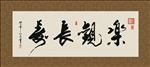 乐观长寿 书法 字画 毛笔字