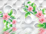 3D玫瑰花