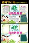 植树节小报手抄报模板