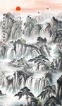 水墨山水画