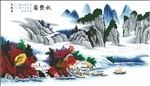 秋燕图 十字绣