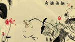 水墨荷花