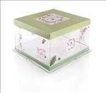 田园透明材质蛋糕包装盒效果图