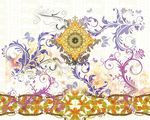 朋克风格腰果花纹碎花花朵