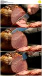 厨师切肉切片