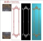 门板花欧式洋花门花精雕图浮雕图