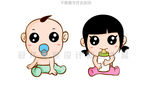 可爱男宝宝女宝宝