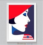 手绘时尚插画美女