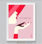 手绘时尚插画美女