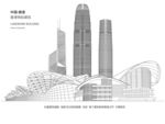 香港建筑线稿图片