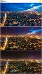 越南城市白天黑夜延时摄影