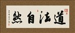 道法自然 书法 字画 毛笔字