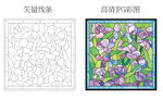 彩绘玻璃 教堂玻璃