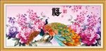 孔雀牡丹图