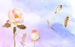 花卉背景墙